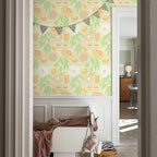 Simon&Siff Boho Wallpaper Peel and Stick, 17.3" x 480" Sun Floral Retro - Image 5