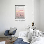 Pink Beach Newspaper Posters Vintage Fashion Coastal Girl Surf Wall Art Grainy - Image 5