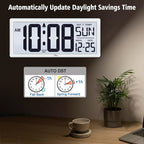 WallarGe Backlight Digital Wall Clock Battery Operated - - Image 5