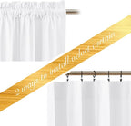 NICETOWN White Velvet Curtains 72 inches - Image 2