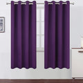LEMOMO Purple Thermal Blackout Curtains/52 x 72 Inch/Set of 2 Panels Room by Lemomo
