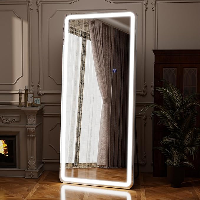71"x26" LED Full Length Mirror – Standing Floor Mirror by Unknown