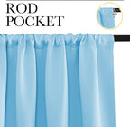 NICETOWN 2 Panels Blackout Curtains, Rod Pocket Thermal Insulated Drapess - Image 2