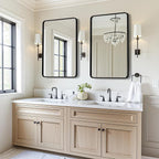 USHOWER 2-Pack Black Bathroom Mirrors - Image 9