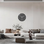 XNM Large Decorative Clocks Battery Operated 20 Inch Dark Grey Wall Clock - Image 4