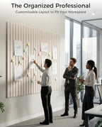 Aothia 12-Pack Felt Bulletin Board Tiles 48"x36", Modular Pin Board - Image 5