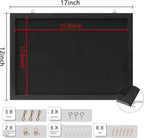 DAHAPYBOO Cork Board with Linen Black, Bulletin Board 17"x12" .Corkboards - Image 3