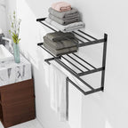 Towel Racks for Bathroom Wall Mounted 24", 3 Tier Bathroom Towel Shelf - Image 2