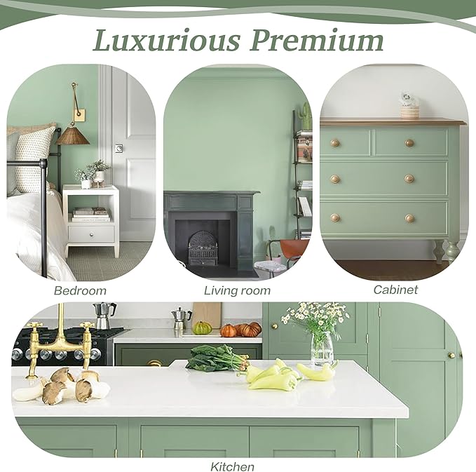 Dimoon 17.3''x78.7''Peel and Stick Wallpaper Light Green Contact Paper - Image 6