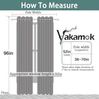 Yakamok Green 100% Blackout Curtains, Total Blackout Lined Curtain Panels - Image 7