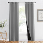 NICETOWN Full Shade Curtain Panels, Pair of Energy Smart & Noise Blocking Out by NICETOWN