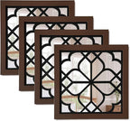 ZEXUIRU 4 Set. Rustic Wall Mirrors by ZEXUIRU