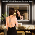 LOAAO 48"x24" LED Bathroom Mirror - Image 2