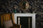 Froluya Black and Gold Wallpaper Peel and Stick Wallpaper 17.7"x118.1" Vintage - Image 7