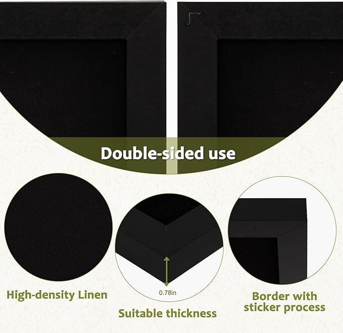 Double-Sided Black Cork Board - Image 2