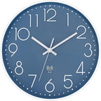 Foxtop Atomic Wall Clock Battery Operated Round Analog Modern Wall Clock Sets by Foxtop