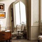 HARRITPURE 64"x21" Arched Full Length Mirror Free Standing Leaning Hanging - Image 2