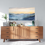 Wall Decor for Living Room Sunrise Misty Forest Print Picture Paintings Wall - Image 9