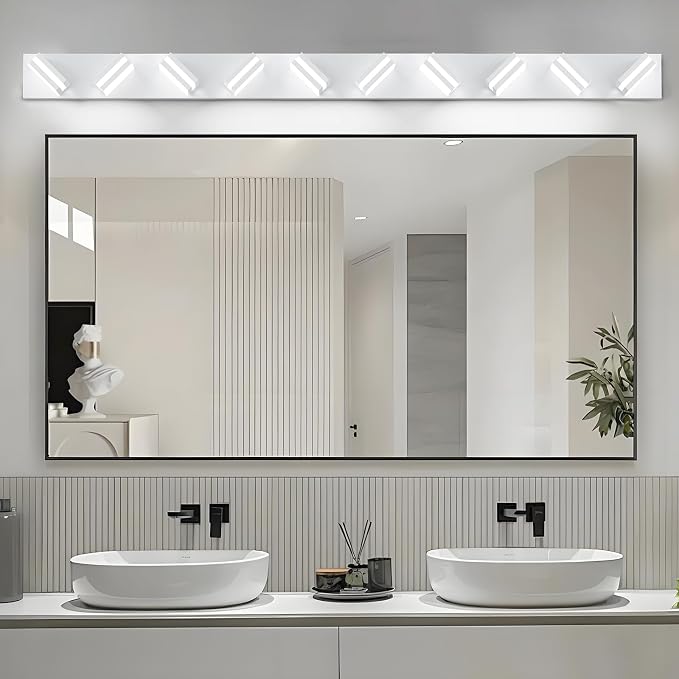 IZORRO LED Modern Bathroom Lights Fixtures, Matte White Acrylic Wall Lighting - Image 7