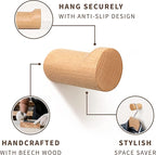 NAUMOO Natural Wooden Wall Hooks - Image 3