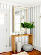 Guvana 17.7"×118" Brown and White Wallpaper Striped Peel and Stick Wallpaper - Image 6