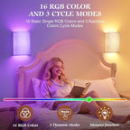 OCATO Battery Operated Wall Sconce: Wireless Wall Sconces Set of Two Magnetic - Image 4