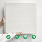 12 PCS 2ft x 2ft PVC White Slat Decorative Ceiling Tiles, Fluted Drop Ceiling - Image 6