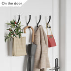 saffruff 8-Pack Wall Mount Coat Hooks, Heavy Duty Metal Hooks - Image 6