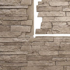 EverStone Acadia Ledge Faux Stone Panel, Soft Ash Color - Image 9
