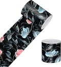 HOMETITUTE Wallpaper Border Peel and Stick Dark Botanical Texture Decorative by HOMETITUTE