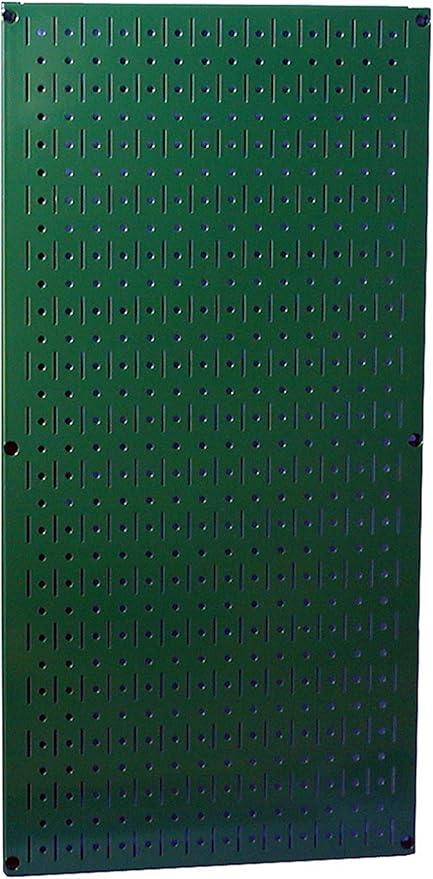 Wall Control Pegboard 32in x 16in Green Metal Pegboard Tool Board Panel by Wall+Control