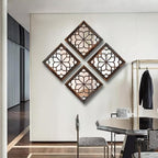 Wocred 2 PCS Square Wall Mirror, Gorgeous Rustic Farmhouse Accent Mirror - Image 5