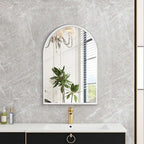 Arched Wall Mirror, Brushed Metal Frame Mirror, Arch Bathroom Vanity - Image 3