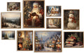 Vodefoad Christmas Gallery Wall SET of 10 Vintage Christmas Wall Art Retro by VodefoadVintageWallArt