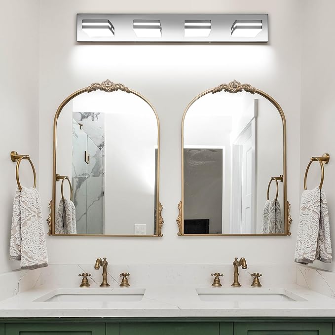 SineRise LED Modern Bathroom Vanity Light Fixtures, Chrome Modern Acrylic - Image 6