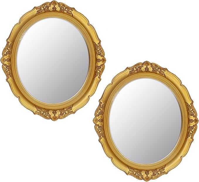 Eaoundm 13.1 x 14.8 inchs Decorative Wall Mirror, Vintage Hanging Mirrors by Eaoundm