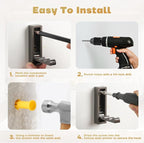 Folding Wall Hook, Heavy Duty Zinc Alloy No Rust Fold Up Hooks - Image 9