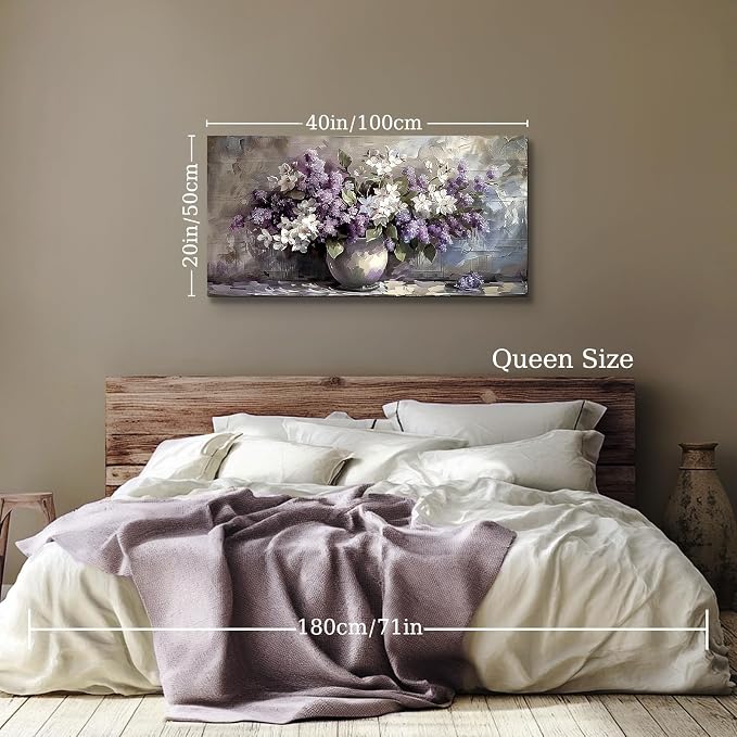 SERIMINO Still Life Large Wall Art, Vintage Vase Flowers Pictures Wall Decor - Image 4