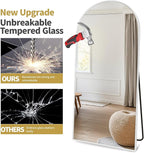 Dewfig Arched Full Length Mirror, Oversized Full Body Mirrors - Image 7