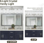 Crystal Bathroom Light Fixtures, Bathroom Lighting Fixtures Over Mirror - Image 5