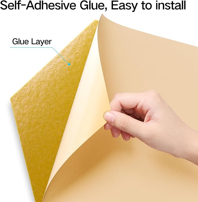 18 Pack Self-adhesive Acoustic Panels 12" X 10" X 0.4" -Sound Proof Foam Panels - Image 2