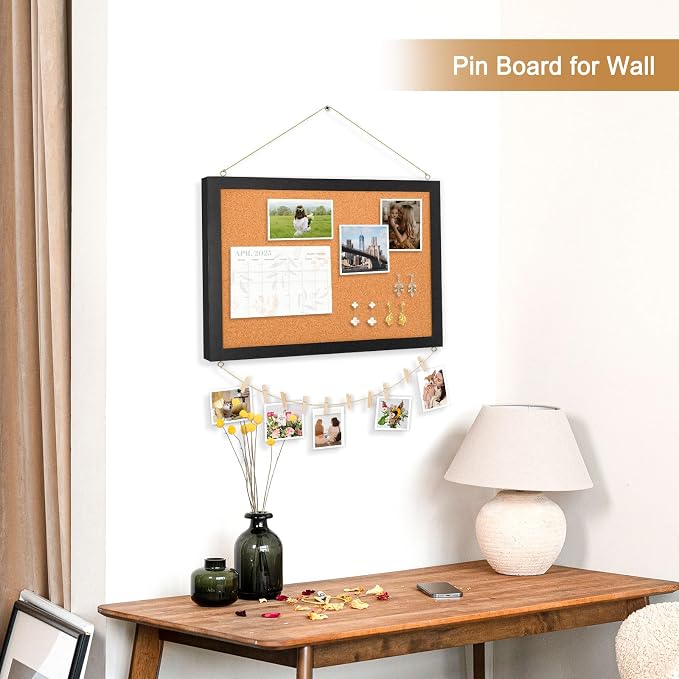 Double-Sided Cork Board for Wall, Picture Display Vision Board Corkboards for - Image 7