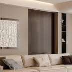 YLL YLL PVC Slat Wall Panel Peel and Stick 236"x 15.7" Faux Smoked Wood Grain - Image 3