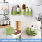 Diesisa 2pc Acrylic Wall Mount Organizer, Adhesive Cabinet Door Organizer - Image 5