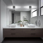 Combuh Bathroom Light Fixtures Dimmable Black Vanity Lights Bar 24 Inch 14W - Image 5