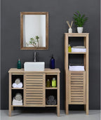 AAZZKANG Rustic Wood Mirror Rectangle Decorative Wall Mirrors - Image 6