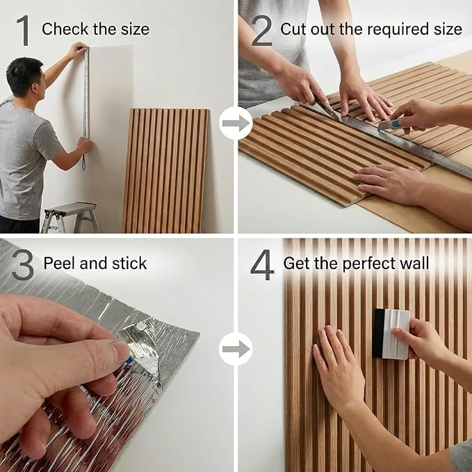 3D Wall Panels Peel and Stick – 15.74" x 118" PVC Faux Texture Wall Covering - Image 5