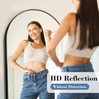 DUMOS Arched Full Length Mirror, Modern Wall Hanging Leaning - Image 2