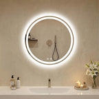 DUMOS 24 Inch Round LED Bathroom Mirror - Image 2