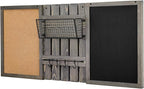 MyGift 3 Panel Wall Mounted Entryway Bulletin Board Combo Set - Image 6